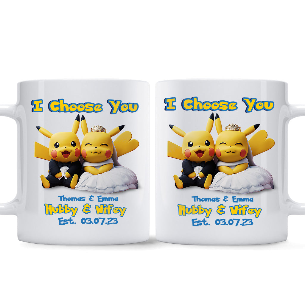 Wedding Couple - Personalized Monster Trainer Mug