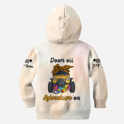 Doors off Adventure On - Personalized Car All Over T-shirt and Hoodie