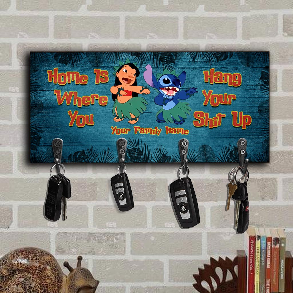 Home Is Where You Hang - Personalized Ohana Key Rack