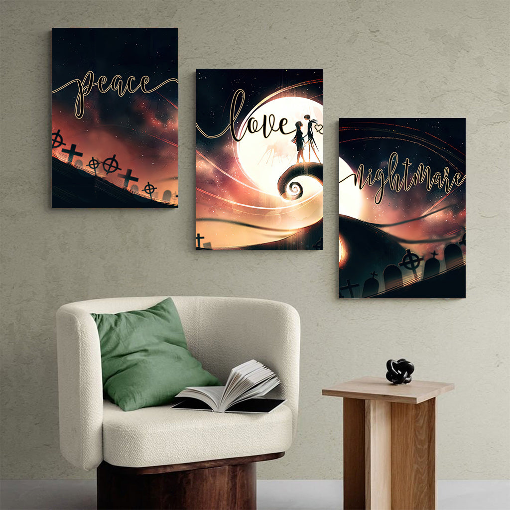 Peace Love Nightmare - Nightmare Poster & Canvas Set