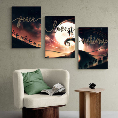 Peace Love Nightmare - Nightmare Poster & Canvas Set