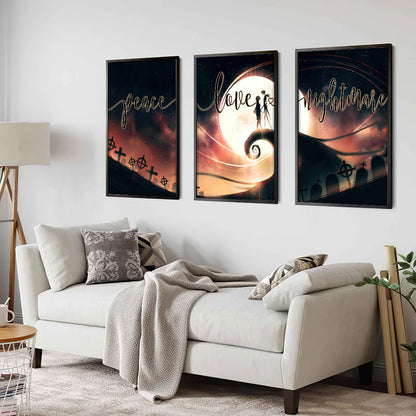 Peace Love Nightmare - Nightmare Poster & Canvas Set