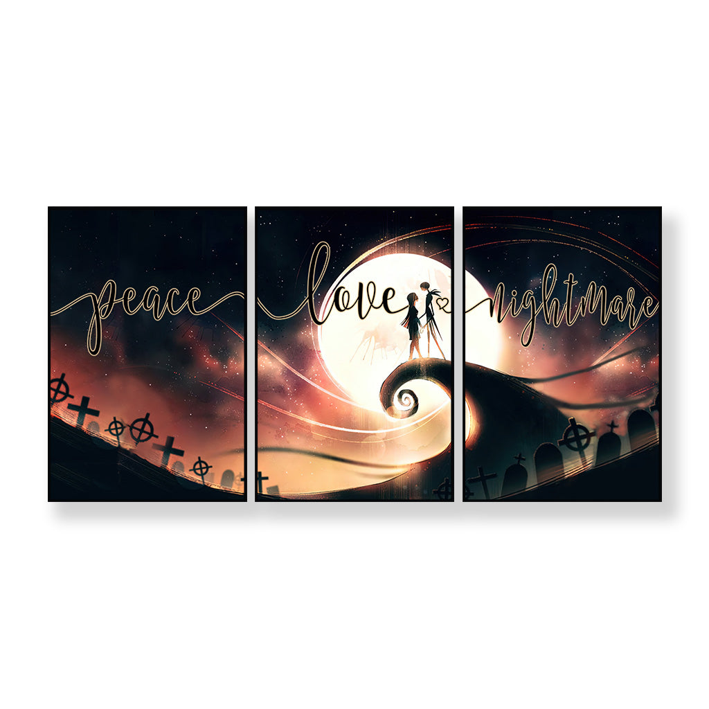 Peace Love Nightmare - Nightmare Poster & Canvas Set