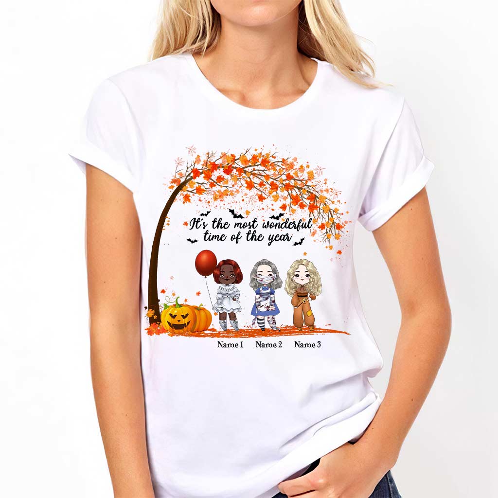 Wonderfultime - Personalized Halloween Bestie T-shirt and Hoodie