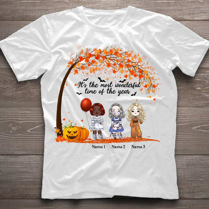 Wonderfultime - Personalized Halloween Bestie T-shirt and Hoodie