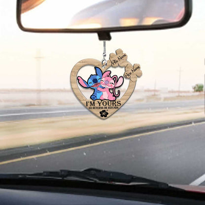 I’m Yours - Personalized Christmas Ohana Car Ornament (Printed On Both Sides)