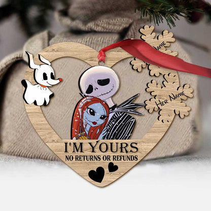 I’m Yours - Personalized Christmas Nightmare Ornament (Printed On Both Sides)