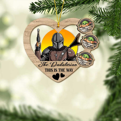 This Is The Way - Personalized Christmas The Force Ornament (Printed On Both Sides)