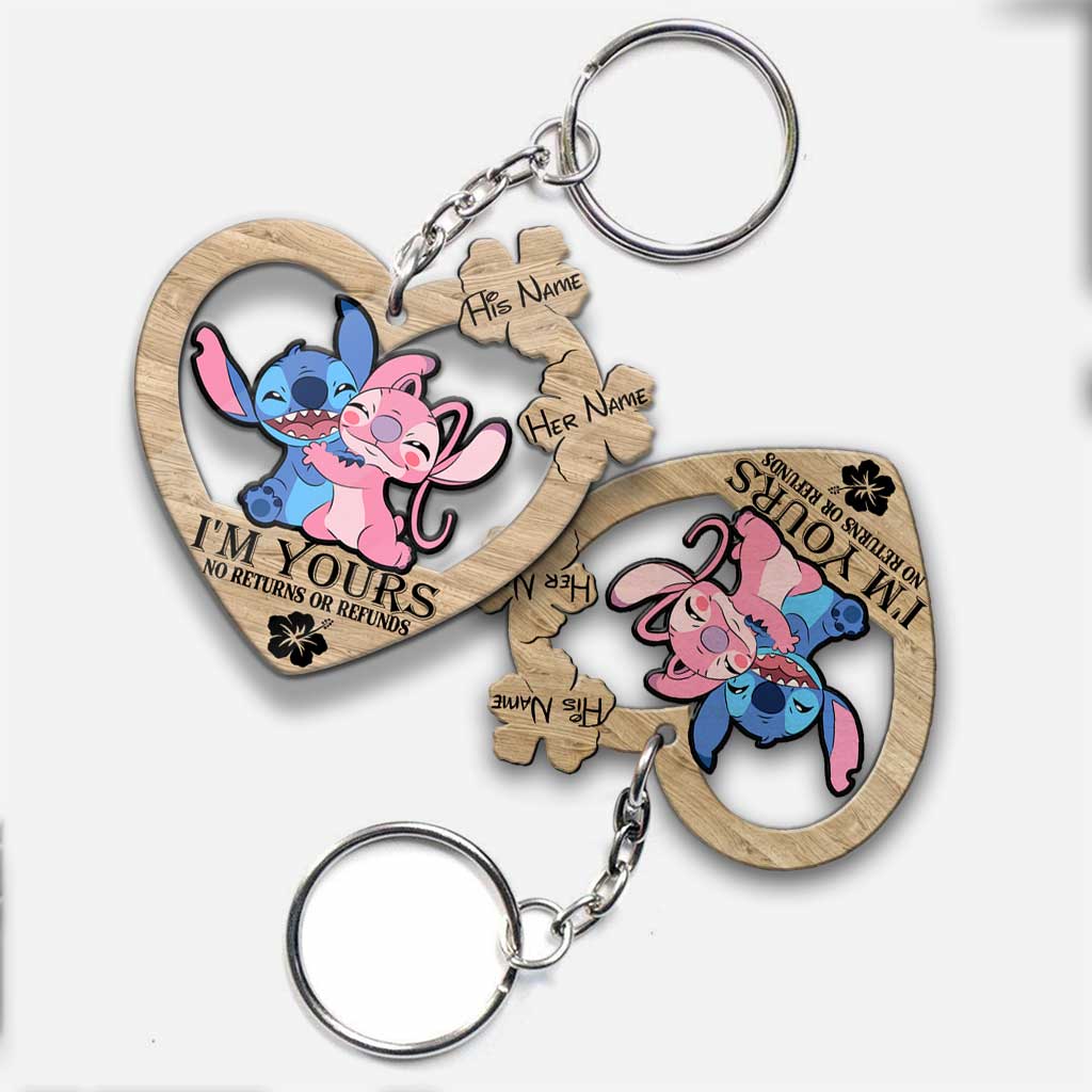 I’m Yours - Personalized Christmas Ohana Keychain (Printed On Both Sides)