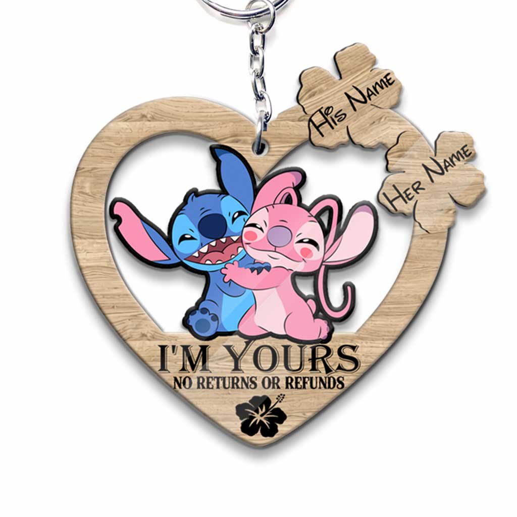 I’m Yours - Personalized Christmas Ohana Keychain (Printed On Both Sides)