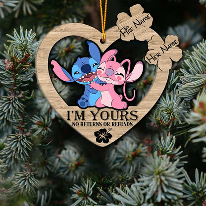 I’m Yours - Personalized Christmas Ohana Ornament (Printed On Both Sides)