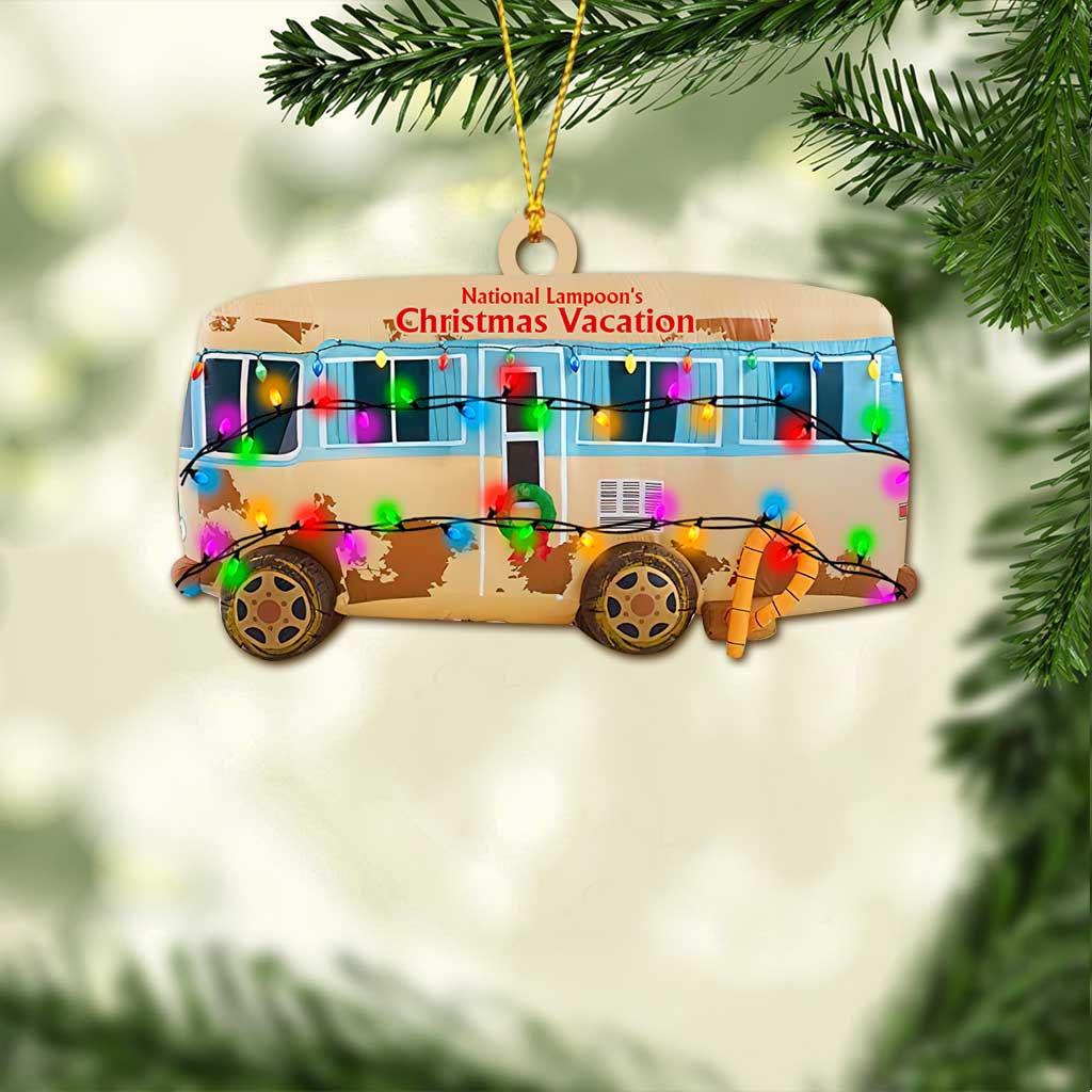 Holiday Camper - Christmas Ornament (Printed On Both Sides)