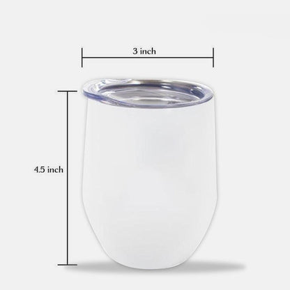 White Dog - Personalized Wine Tumbler