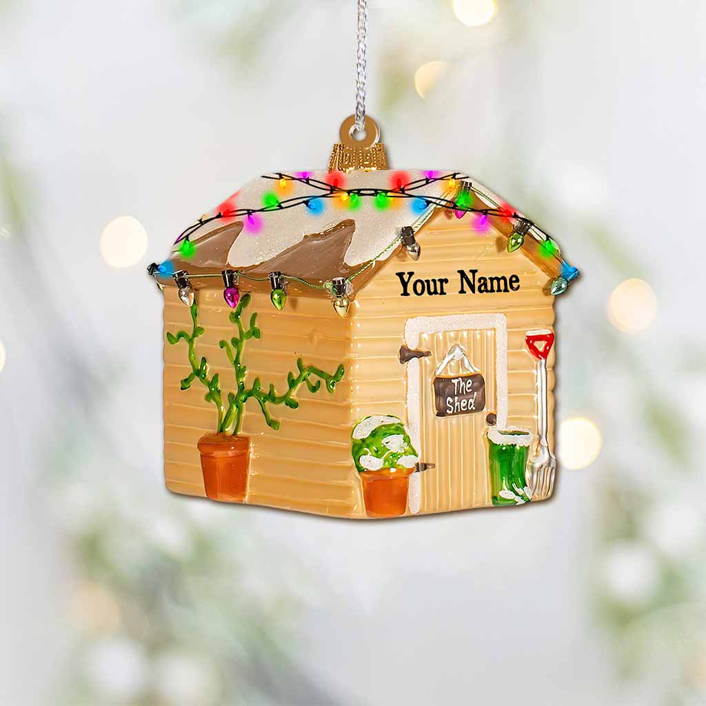 The Shed - Personalized Christmas Gardening Ornament With 3D Pattern Print (Printed On Both Sides)