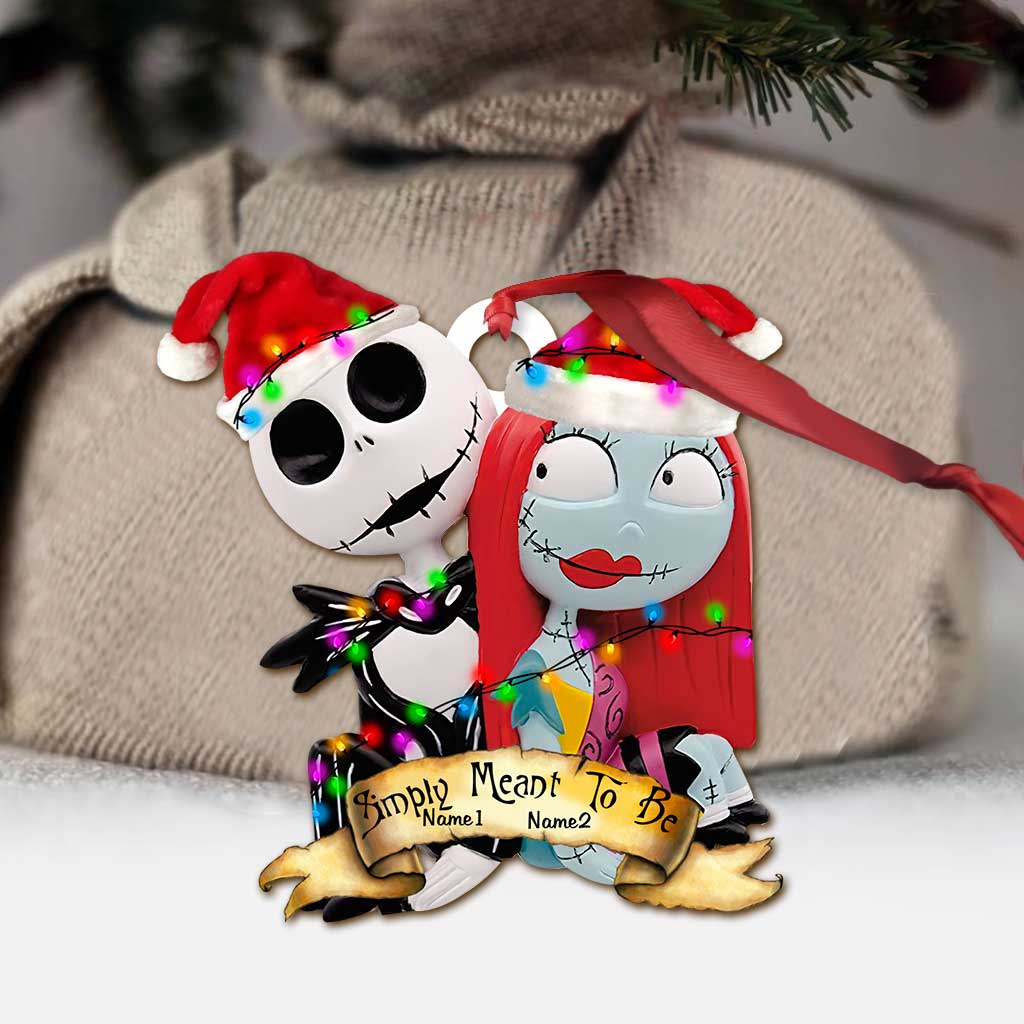 Simply Meant To Be - Personalized Christmas Nightmare Ornament (Printed On Both Sides)