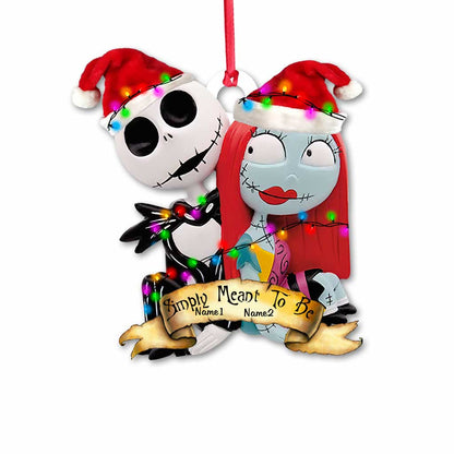 Simply Meant To Be - Personalized Christmas Nightmare Ornament (Printed On Both Sides)