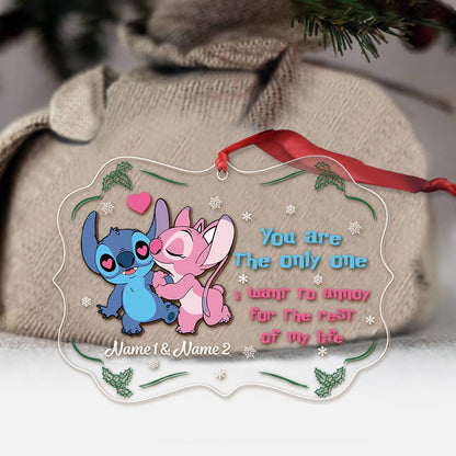 You Are The Only One I Want To Annoy - Personalized Christmas Ohana Transparent Ornament