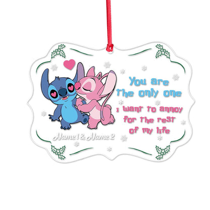 You Are The Only One I Want To Annoy - Personalized Christmas Ohana Transparent Ornament