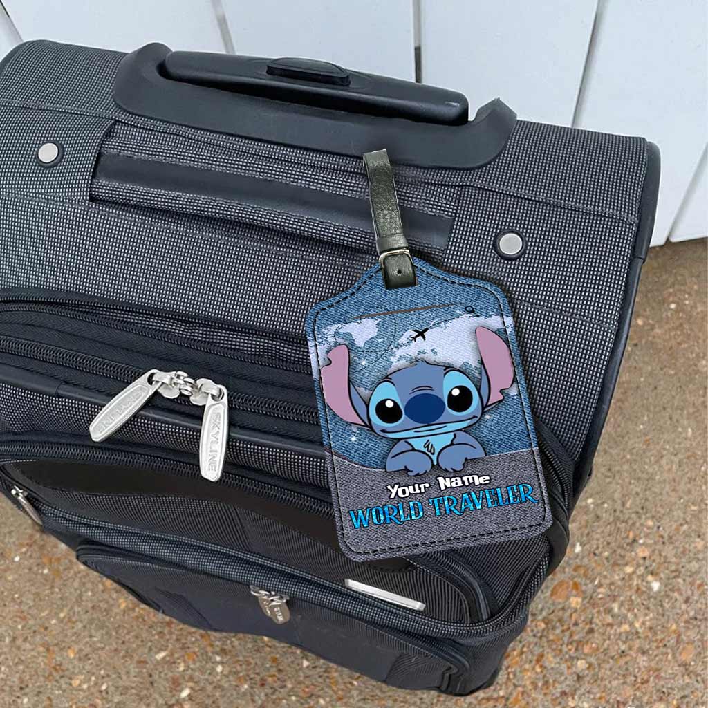 World Traveler - Personalized Ohana Leather Luggage Tag