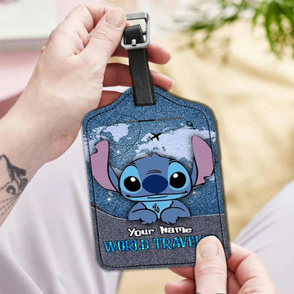 World Traveler - Personalized Ohana Leather Luggage Tag