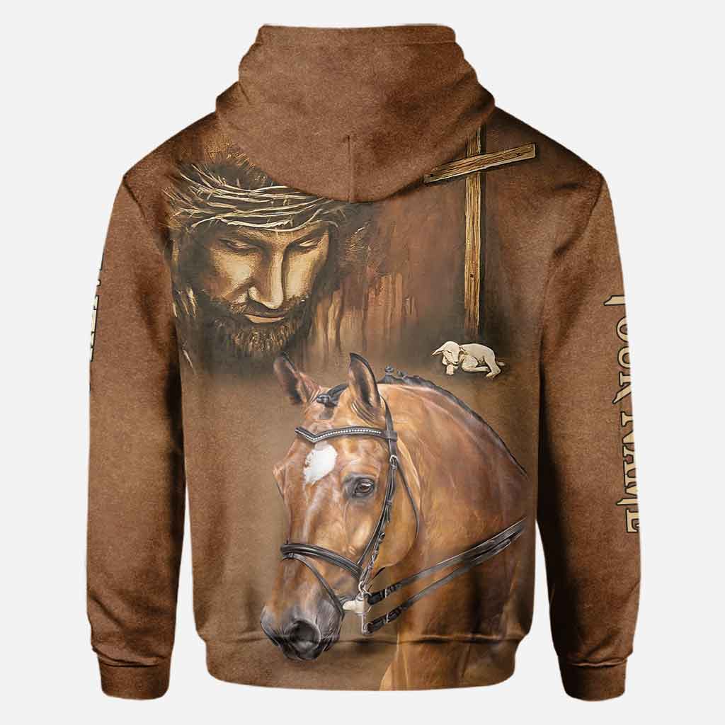 Faith Over Fear - Personalized Horse All Over T-shirt and Hoodie