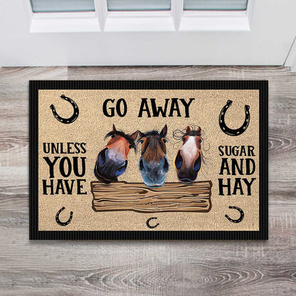 Go Away - Horse Doormat