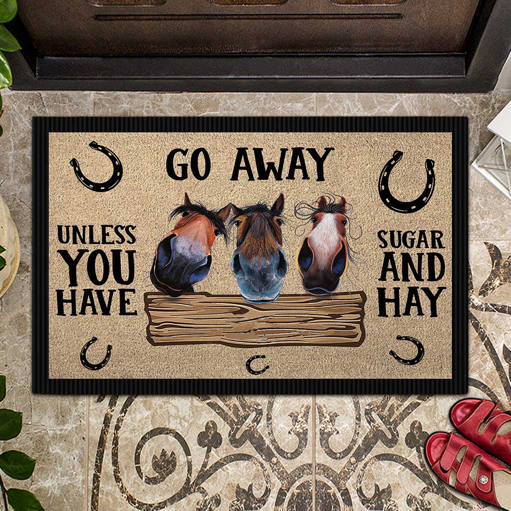 Go Away - Horse Doormat