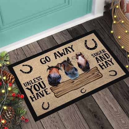 Go Away - Horse Doormat