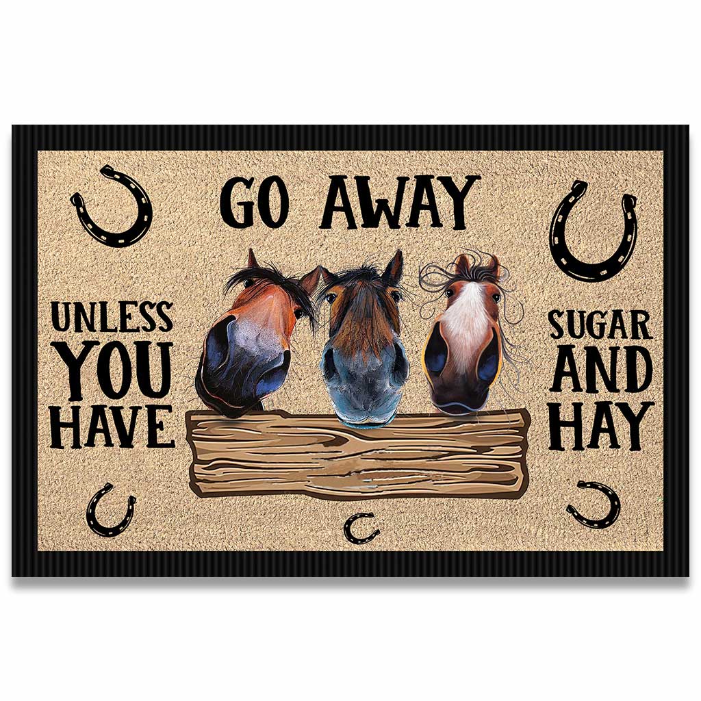 Go Away - Horse Doormat