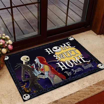 Home Sweet Home - Personalized Couple Nightmare Doormat