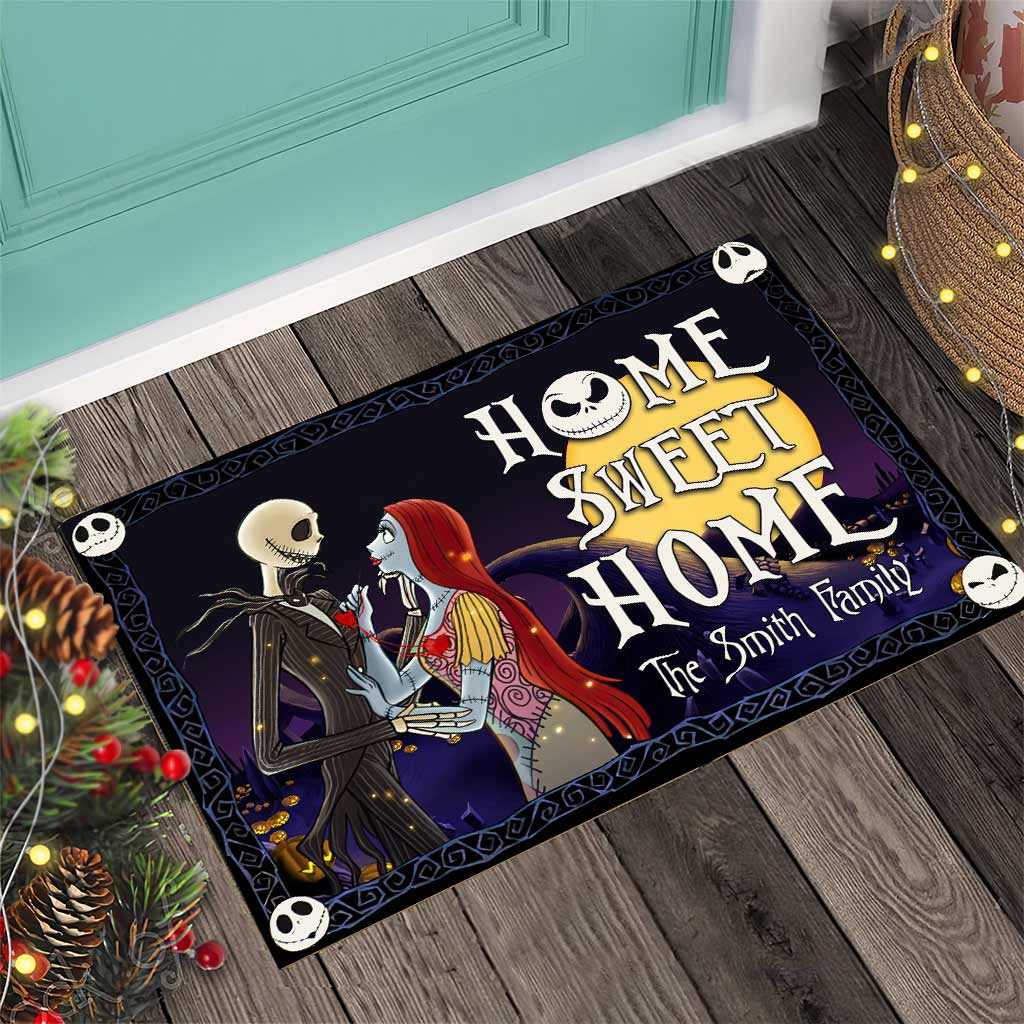 Home Sweet Home - Personalized Couple Nightmare Doormat