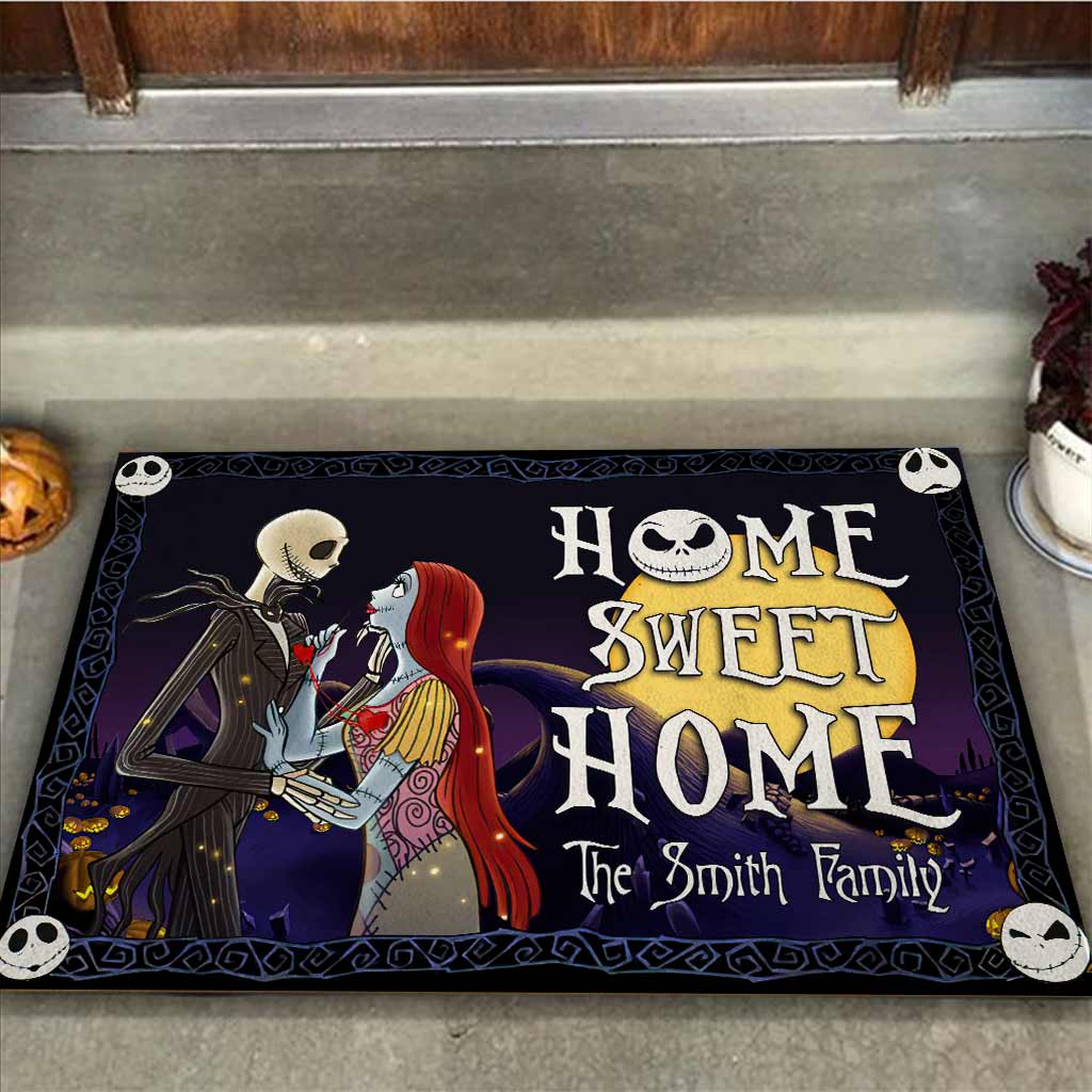 Home Sweet Home - Personalized Couple Nightmare Doormat