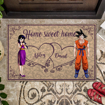 Home Sweet Home - Personalized Couple Seven Balls Doormat