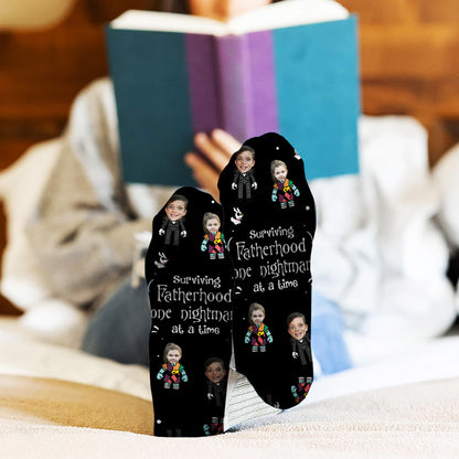 Surviving Fatherhood - Personalized Father's Day Father Socks