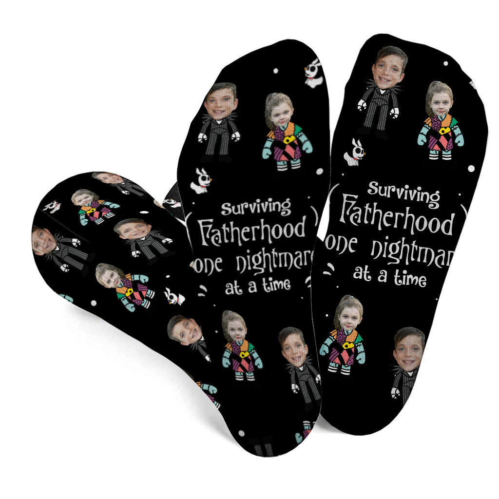 Surviving Fatherhood - Personalized Father's Day Father Socks