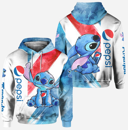 Just A Girl Who Loves - Personalized Blue Soft Drink Hoodie and Leggings