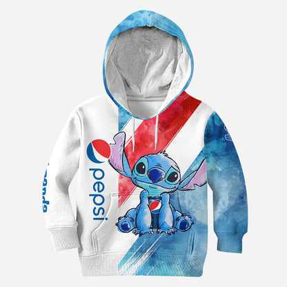 Just A Girl Who Loves - Personalized Blue Soft Drink Hoodie and Leggings