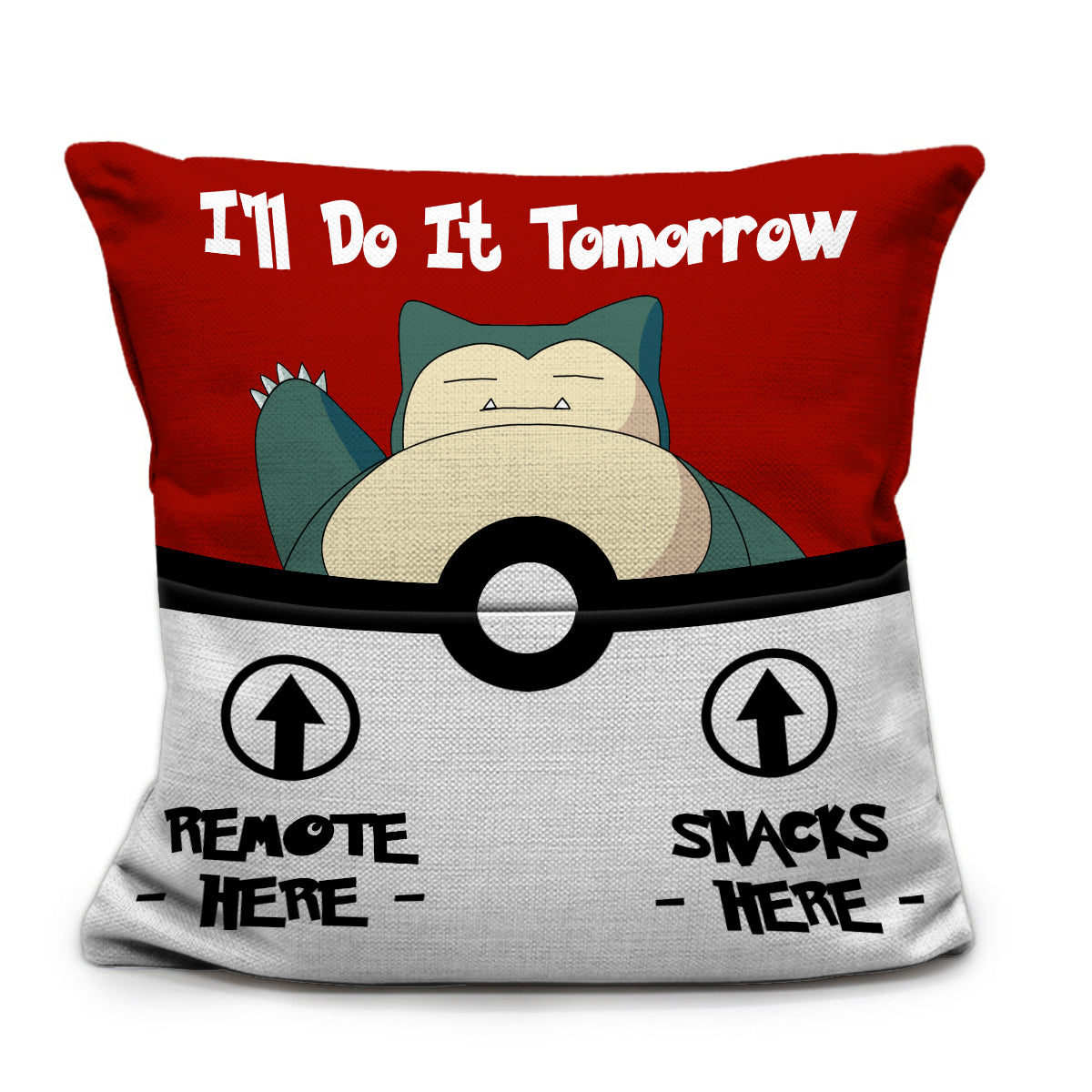 I'll Do It Tomorrow Monster Trainer Pocket Pillow