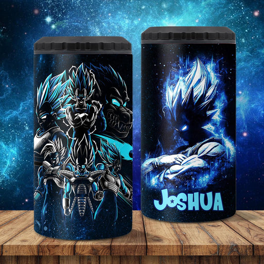 Blue Fire - Personalized Seven Balls Can Cooler