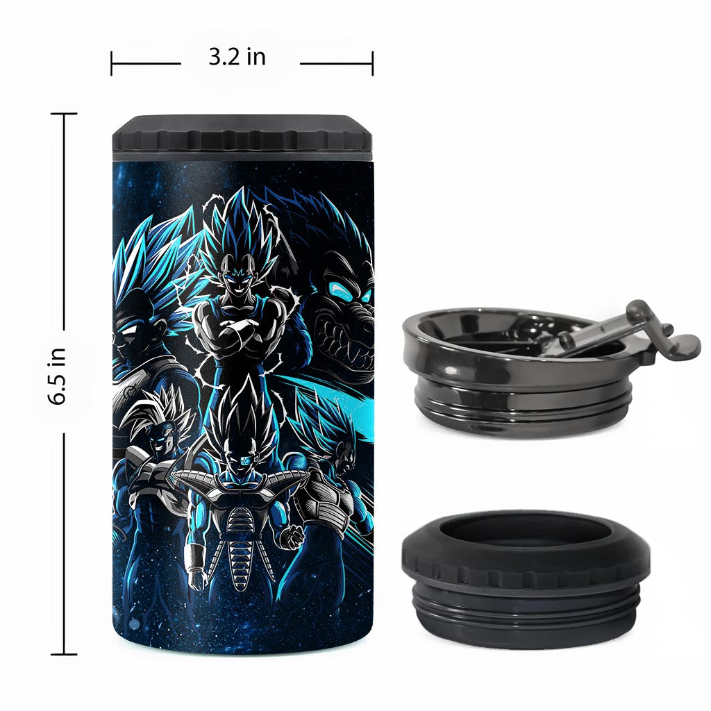 Blue Fire - Personalized Seven Balls Can Cooler