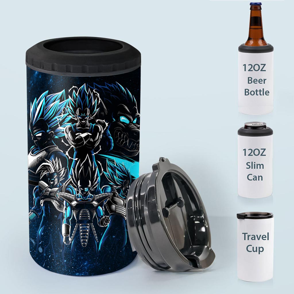 Blue Fire - Personalized Seven Balls Can Cooler