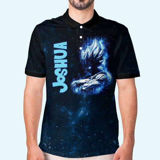 Blue Fire - Personalized Seven Balls Polo Shirt