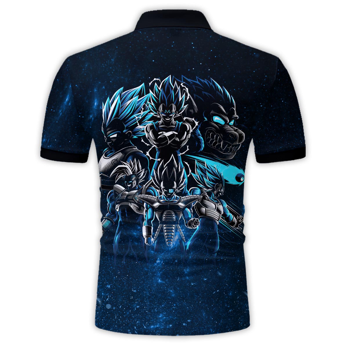 Blue Fire - Personalized Seven Balls Polo Shirt