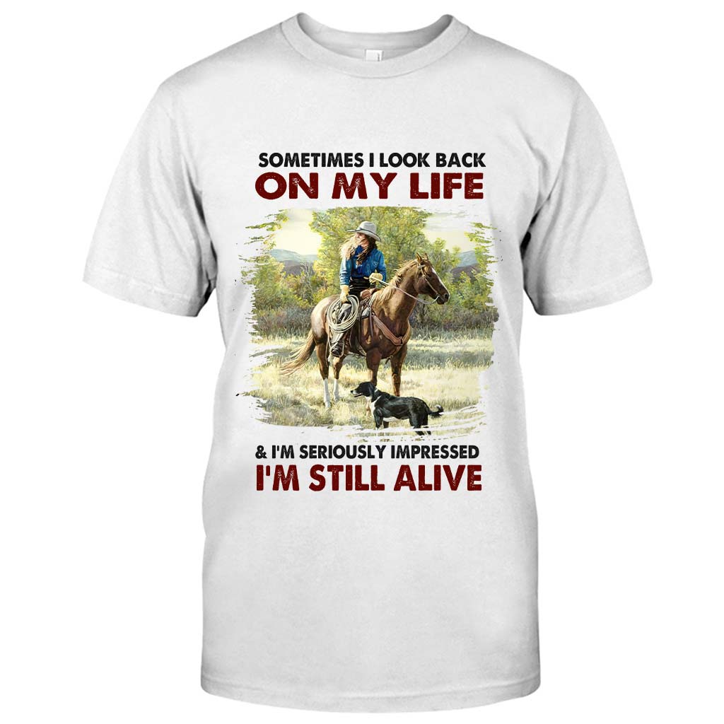 Sometimes I Look Back - Horse T-shirt and Hoodie