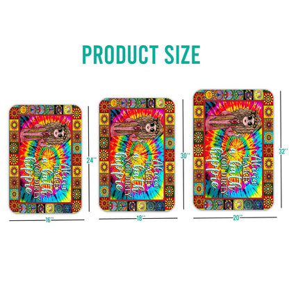 Take A Bath You Dirty Hippie - Personalized Bath Mat