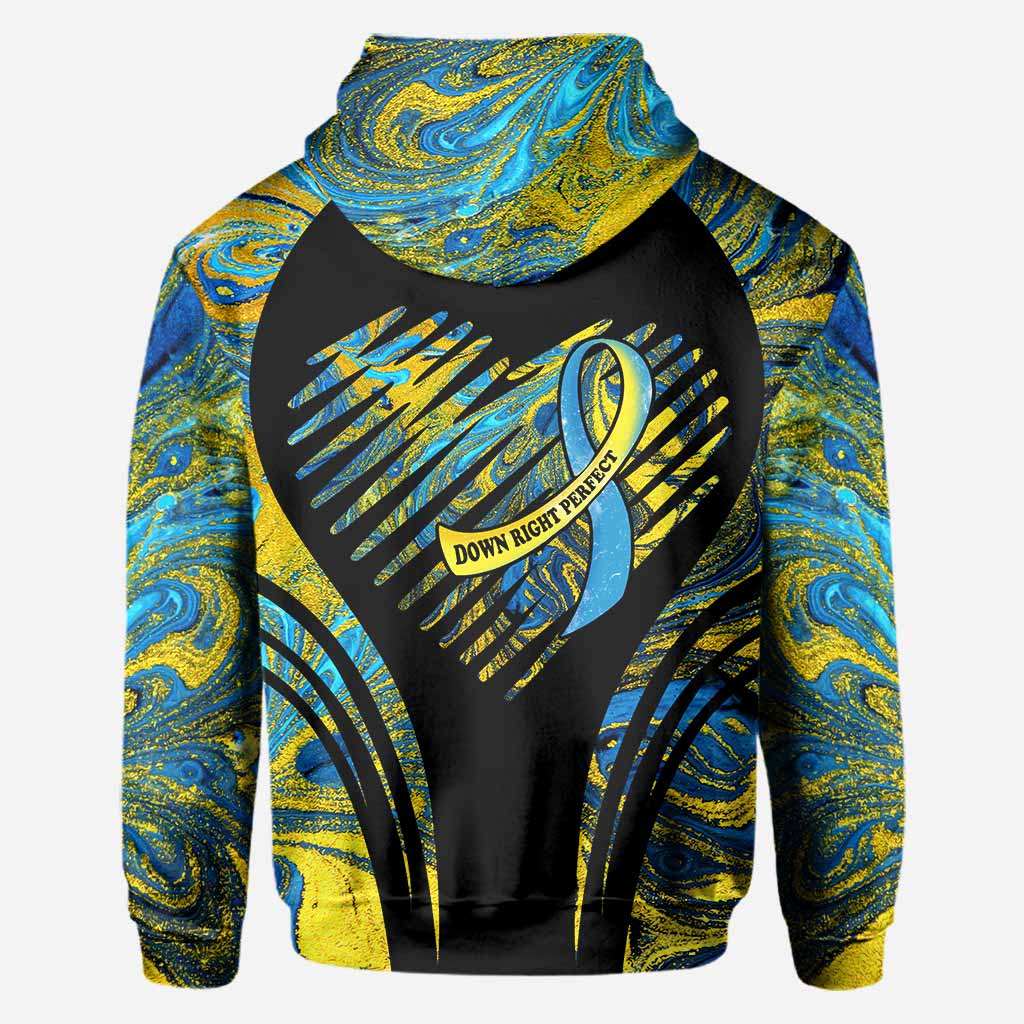 I Wear Blue And Yellow - Down Syndrome Awareness Personalized All Over T-shirt and Hoodie