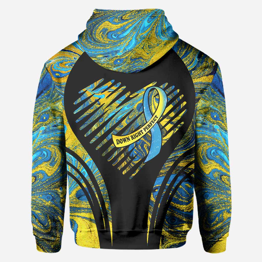 I Wear Blue And Yellow - Down Syndrome Awareness Personalized All Over T-shirt and Hoodie