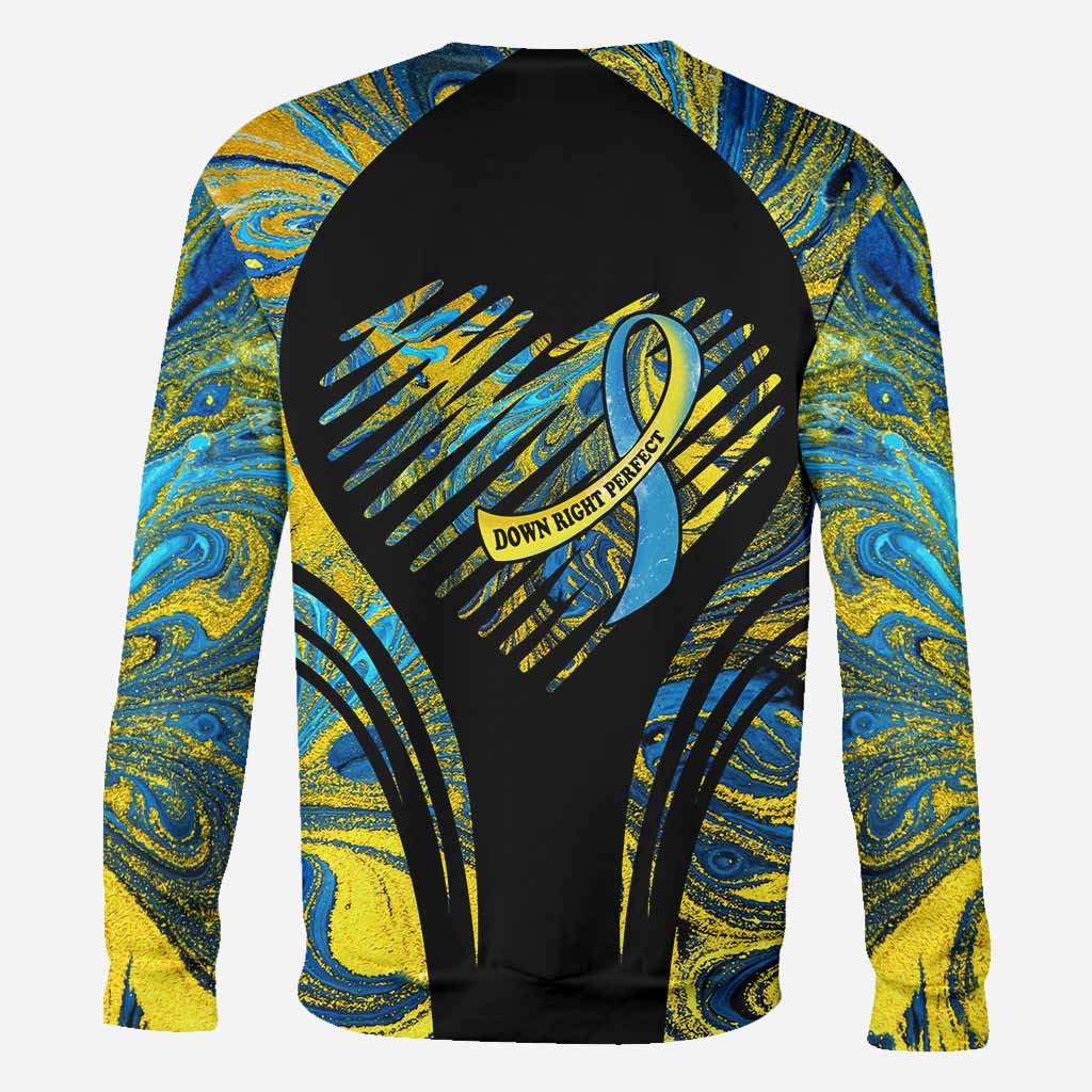 I Wear Blue And Yellow - Down Syndrome Awareness Personalized All Over T-shirt and Hoodie