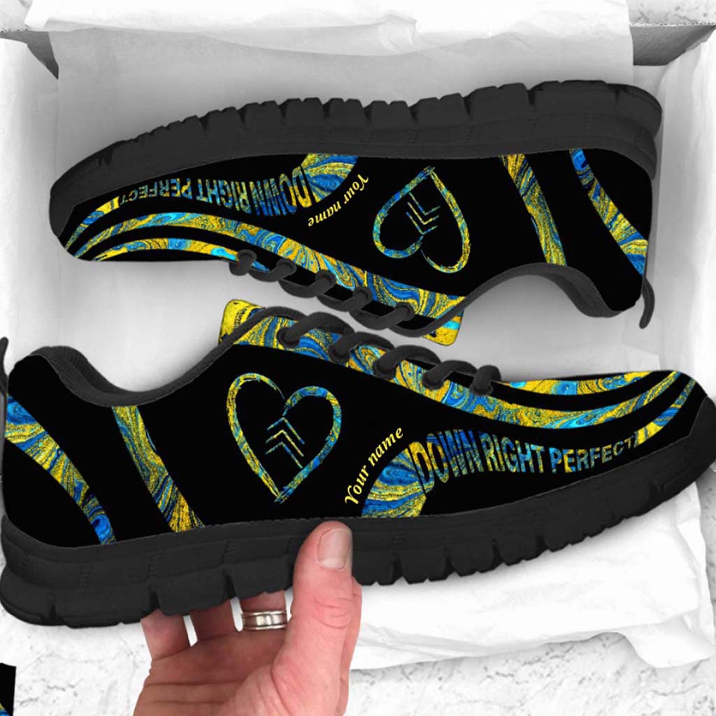 Down Right Perfect - Down Syndrome Awareness Personalized Sneakers