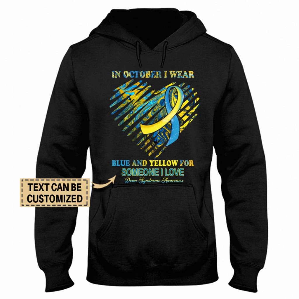 In October - Down Syndrome Awareness Personalized T-shirt And Hoodie